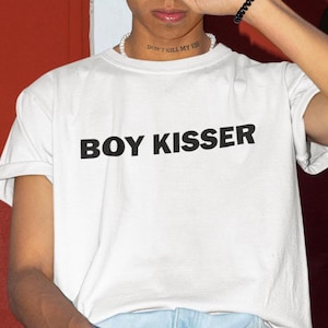 Boy Kisser Shirt, Gay T-Shirt, Shirt For Gay Friend, Pride Shirt, Funny Shirt, Funny Gift, Shirt For Friend, Funny Gag Gift, LGBTQ Shirt