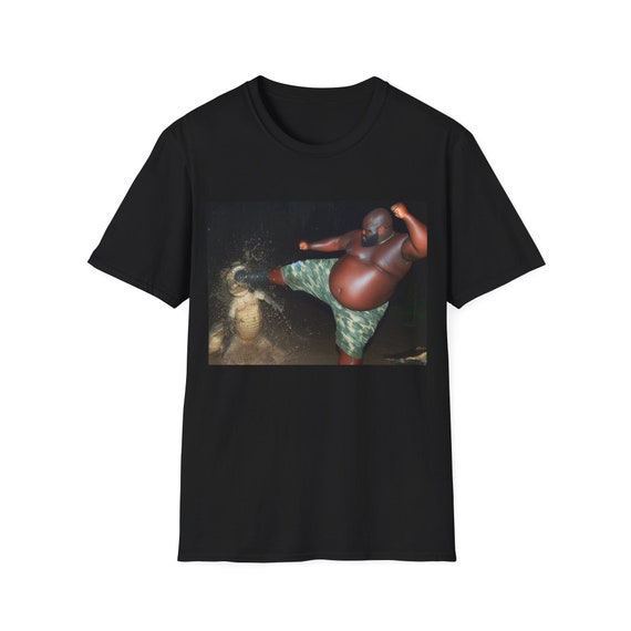 Florida Man Kicking Crocodile T-Shirt, Humor T-shirt, Funny Gift, Funny Meme shirt, Unisex Offensive T-Shirt, Funny T-Shirt, Alligator Shirt