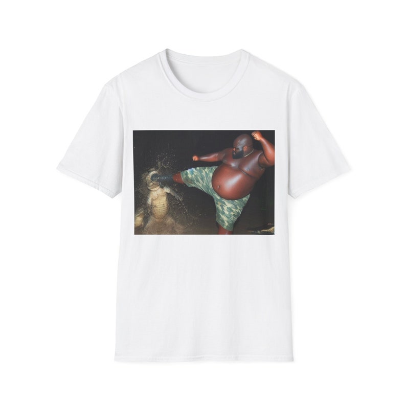 Florida Man Kicking Crocodile T-Shirt, Humor T-shirt, Funny Gift, Funny Meme shirt, Unisex Offensive T-Shirt, Funny T-Shirt, Alligator Shirt image 5