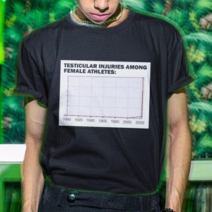 Testicular Injuries Among Female Athletes T-Shirt, Humor T-shirt, Funny Gift, Funny Meme shirt, Unisex Offensive T-Shirt, Satire Shirt