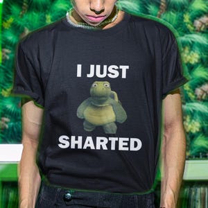 I Just Sharted T-Shirt, Humor T-shirt, Funny Gift, Funny Turtle Meme T-Shirt, Unisex Offensive T-Shirt, Funny T-Shirt, Satire Shirt