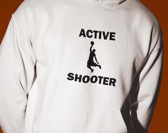 Active Shooter hoodie, offensieve hoodie, onethische hoodie, grappige hoodie, grappig cadeau, hoodie voor vriend, edgy hoodie, gen Z hoodie, grappige grap
