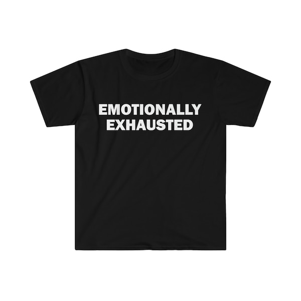 Emotionally Exhausted Womens Tee – Washed Black main image 0