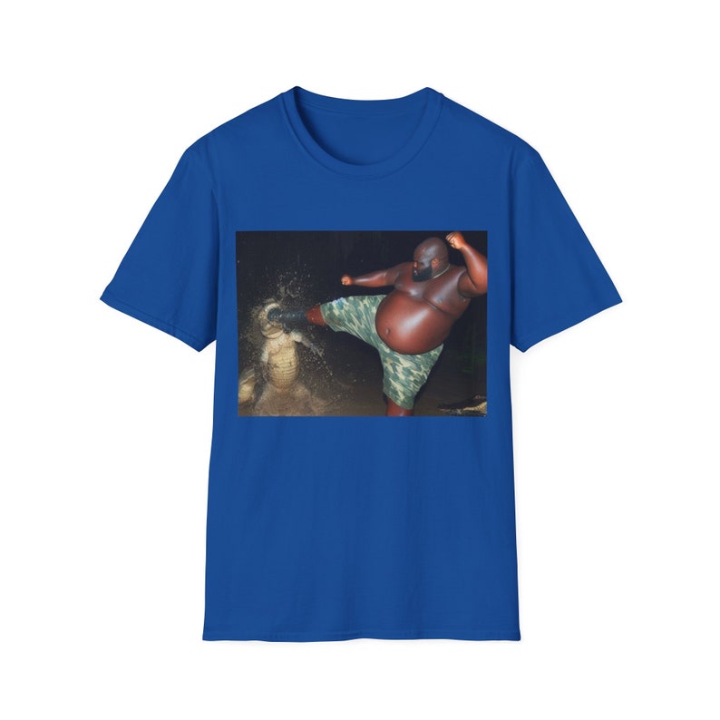 Florida Man Kicking Crocodile T-Shirt, Humor T-shirt, Funny Gift, Funny Meme shirt, Unisex Offensive T-Shirt, Funny T-Shirt, Alligator Shirt image 4