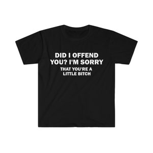 Did I Offend You? T-Shirt, Humor T-shirt, Funny Gift, Funny Meme shirt, Unisex Offensive T-Shirt, Funny T-Shirt, Satire Shirt