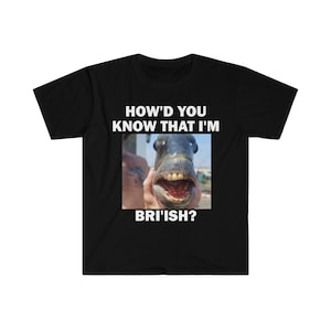 How'd You Know That I'm British? T-Shirt, Humor T-shirt, Funny Gift, Funny Meme shirt, Unisex Offensive T-Shirt, Funny T-Shirt, Satire Shirt