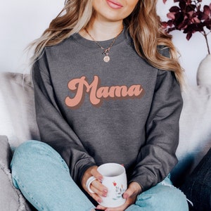 Retro Mama Sweatshirt | Mama Sweatshirt | Groovy Mama Crewneck | Baby Shower Gift | Gift For Mom