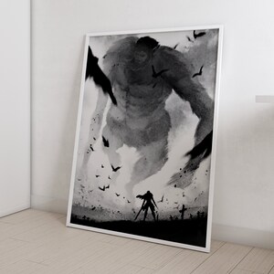 V2253 Shingeki No Kyojin Colossal Titan Characters Anime Decor WALL POSTER  PRINT