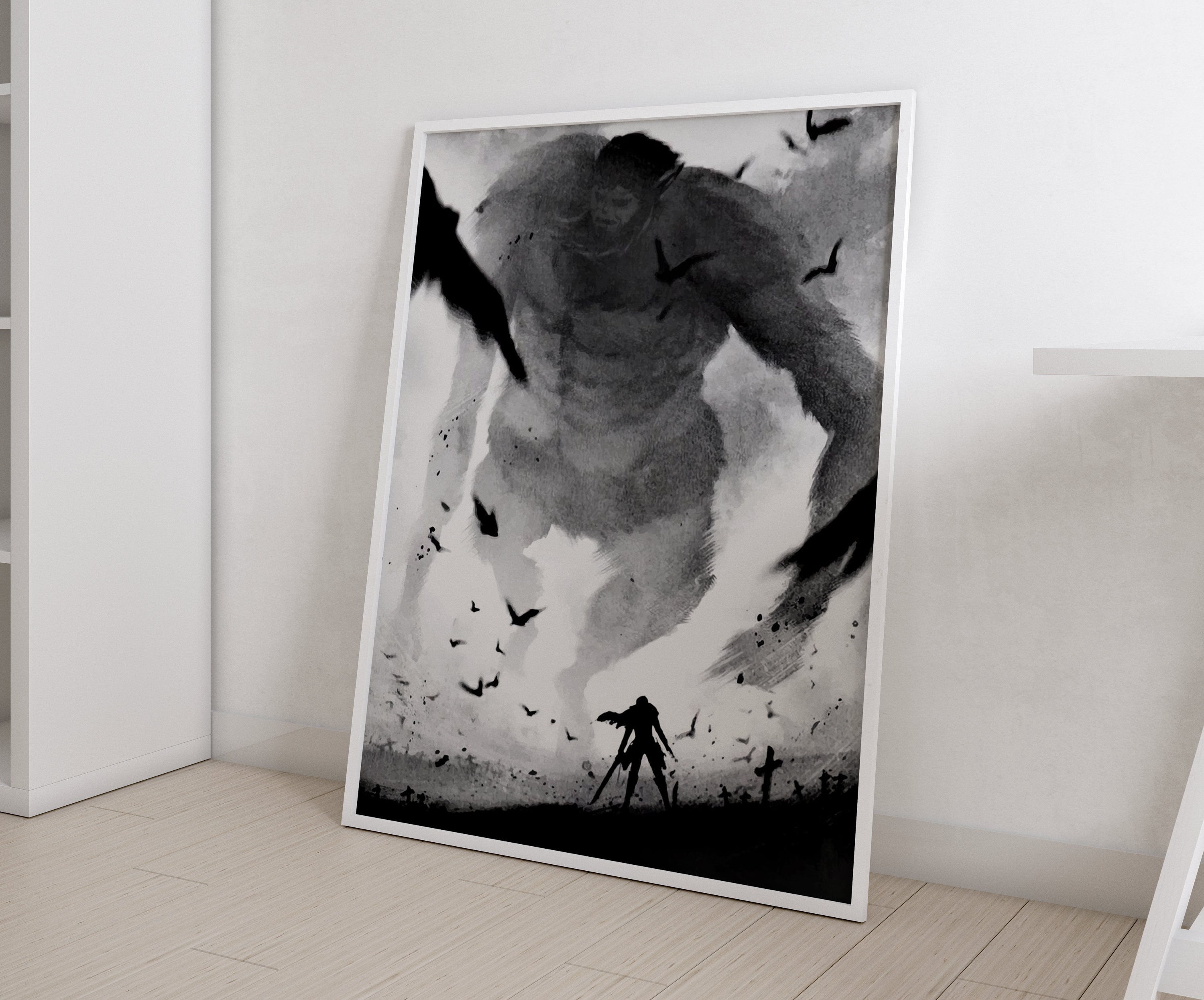 Attack on Titan Poster Anime Manga Art Print Wall Room Decor Shingeki no  Kyojin