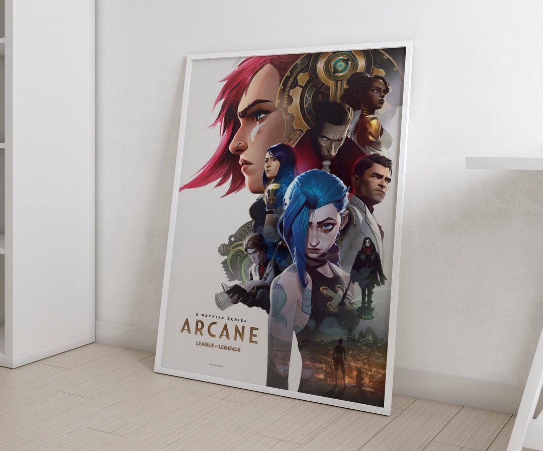 Arcane Poster, League of Legends Poster, Arcane 2021 Poster Print, Arcane Wall Decor ,arcane Vi