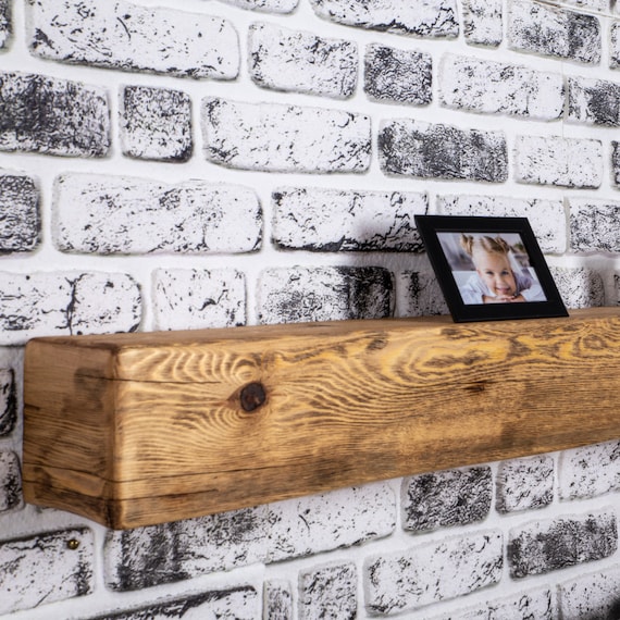 Matte Finish Fireplace Mantel, Modern Farmhouse Decor, Rustic Barnwood Beam, Fireplace Mantle, Rustic Wood, Burntwood, Mantle