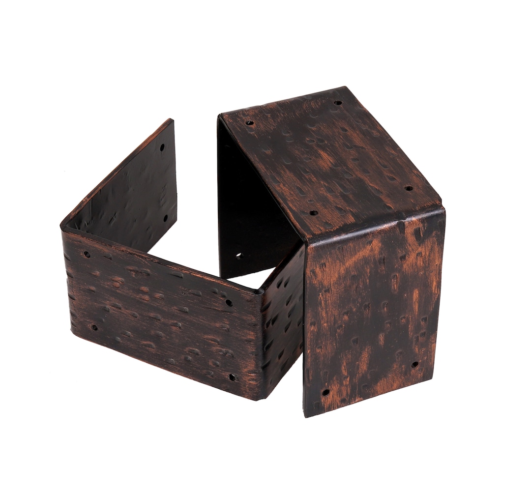 A Pair of Hand Rustic Iron Mantel Bracket, Decorative Fireplace