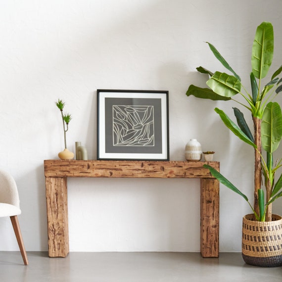 Modern Rustic Entryway Console Table, Mudroom/Hallway Table, Custom Sizes Available