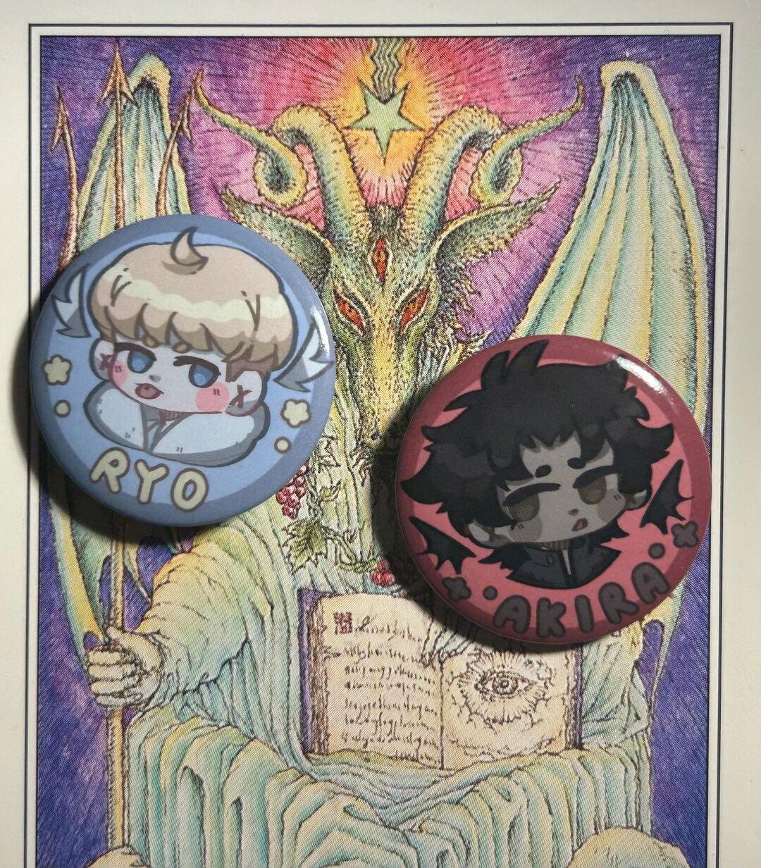 Akira and Ryo Button Set (2) ~ Devilman Crybaby || 1.25” - Etsy