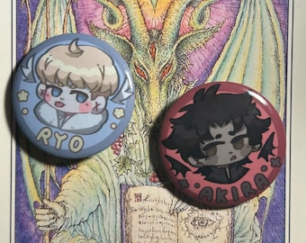 Akira and Ryo button set (2) ~ Devilman Crybaby || 1.25”