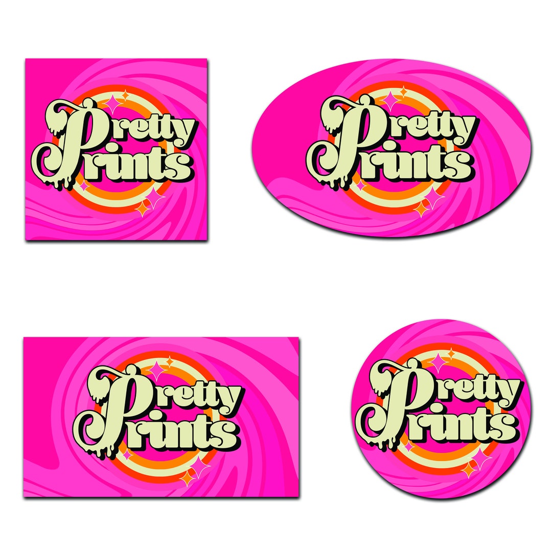 100 Custom Die Cutvinyl Stickers Pack. Your Custom LOGO Vinyl Sticker ...