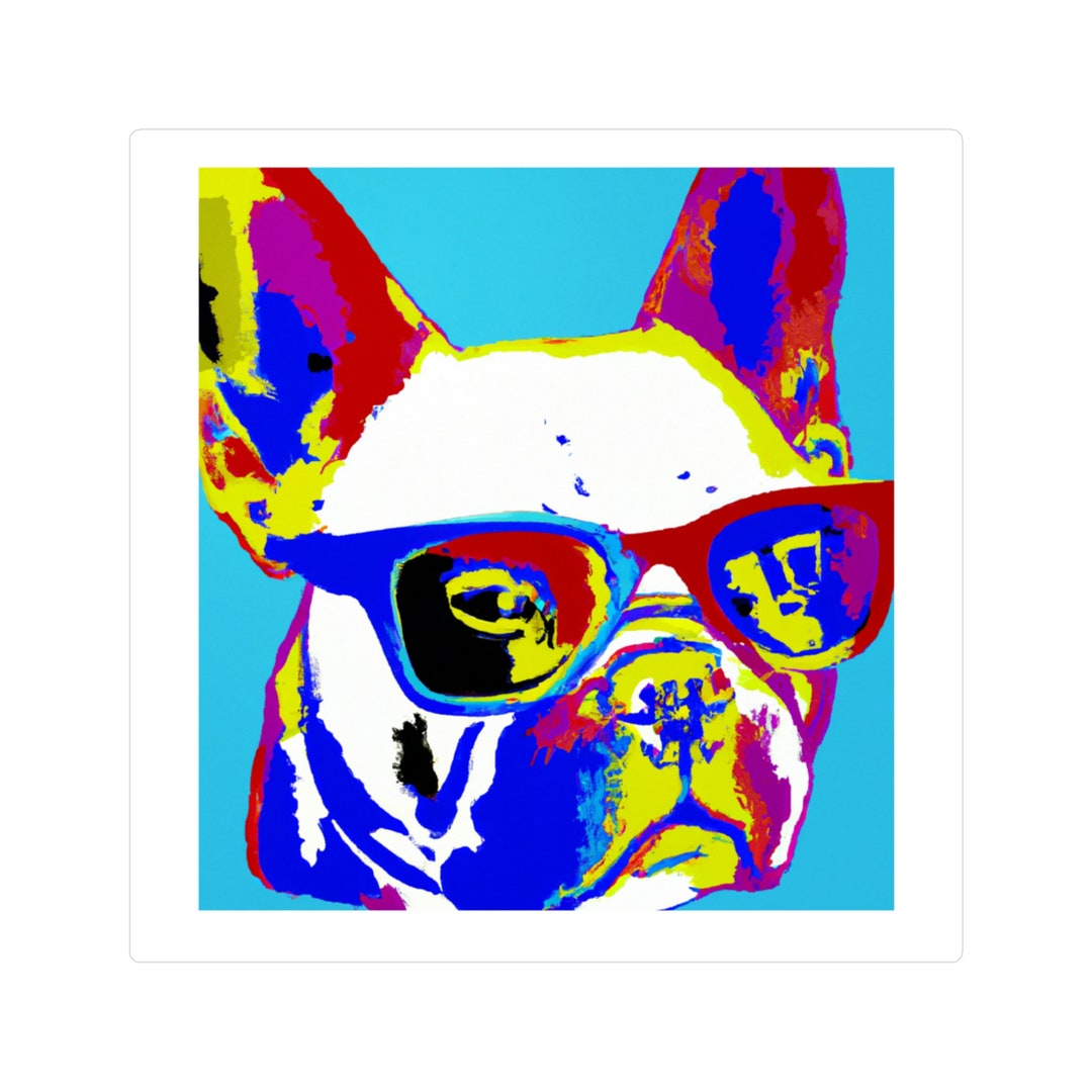 Frenchie With Sunglasses Vinyl Die-cut Stickers - Etsy