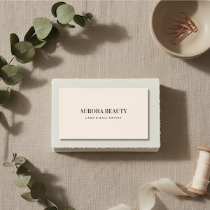 Beauty Salon Branding Kit | Editable Canva Templates | Business Card, Thank You Card, Gift Card | For Esthetician, Lash Tech, Nail