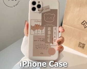 Coque iPhone Esthétique Mignonne - Ours Doux Japon - Adorable