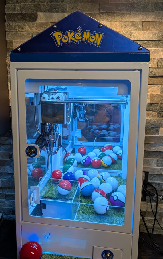 Custom Pokemon Themed Bar/countertop Mini Claw Crane Arcade Machine Game -  Etsy
