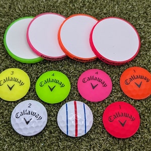 Callaway Supersoft Triple Track Real Golf Ball Marker With Magnetic Hat Clip