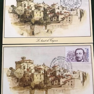 6 vecchie cartoline dalla Francia