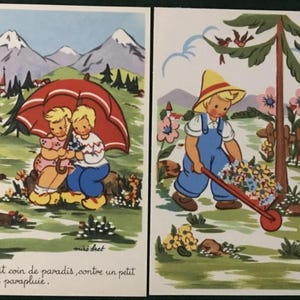 9 cartoline umoristiche dalla Francia