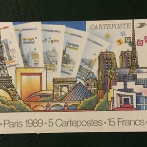 5 Postales antiguas de Francia