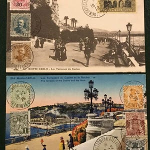 5 Postales antiguas de Monte Carlo