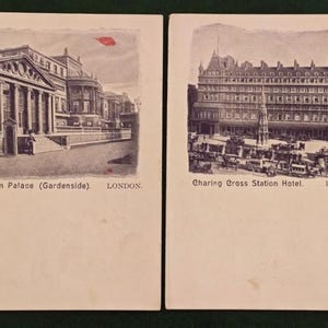 5 vecchie cartoline di Londra dalla Gran Bretagna