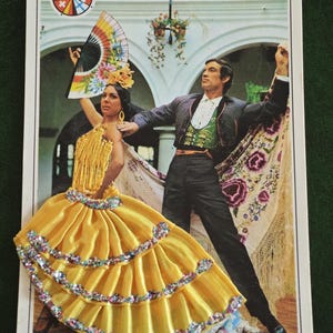 4 Postales de España Bailes Flamenco