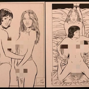 16 cartoline erotiche Animene et Miranda