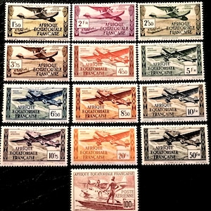 Selos da África Equatorial Francesa** 1943-1945