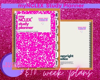 NCLEX Study Planner – 5 & 10 Week Active Recall Guide (Digital Download)