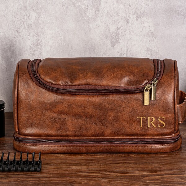 Personalized Men Leather Travel Bag Etsy