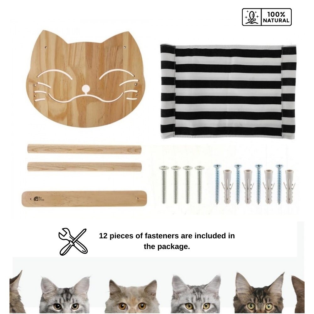 Cat Bed Wooden Pet Shelf Cat Shelf cat Wall Bed Wall Etsy