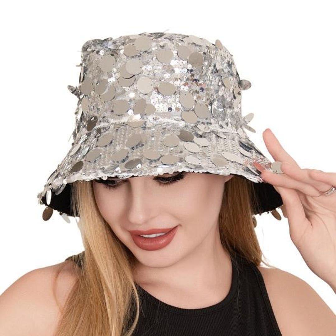 sequin beach hat