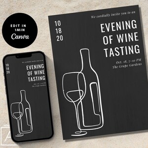 dégustation de vin, invitation d'anniversaire de vin, invitation modifiable, anniversaire de vin, dégustation de vin, invitation Dirty Thirty, dégustation de vin, vin