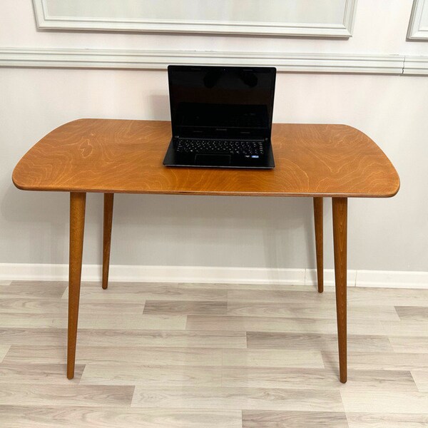 Moderne Computer Schreibtisch Tisch aus Nussbaum Holz, Rustikale Einfache Spacesaver Home Office Arbeit Laptop Schreibtisch Möbel, Schmales Schreiben Haus De sk Beschenkte