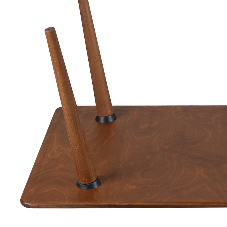 Discover the Modern Oval Coffee Table for your home! This versatile walnut coffee table, made from pine wood, fits seamlessly with any living room furniture.