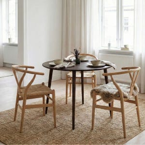 Table à manger ronde, tables à manger modernes comme meubles de cuisine pour 2 3 4 personnes
