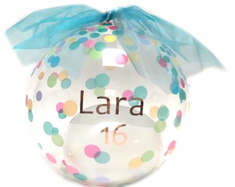 Personalized Bubble Balloon Gift Balloon Crystal Balloon with text for birthday, wedding or birth