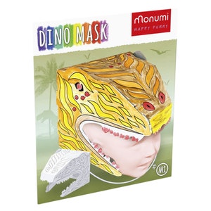 Set de manualidades de dinosaurio con máscara de papel 3D para pintar M1 Spinosaurus