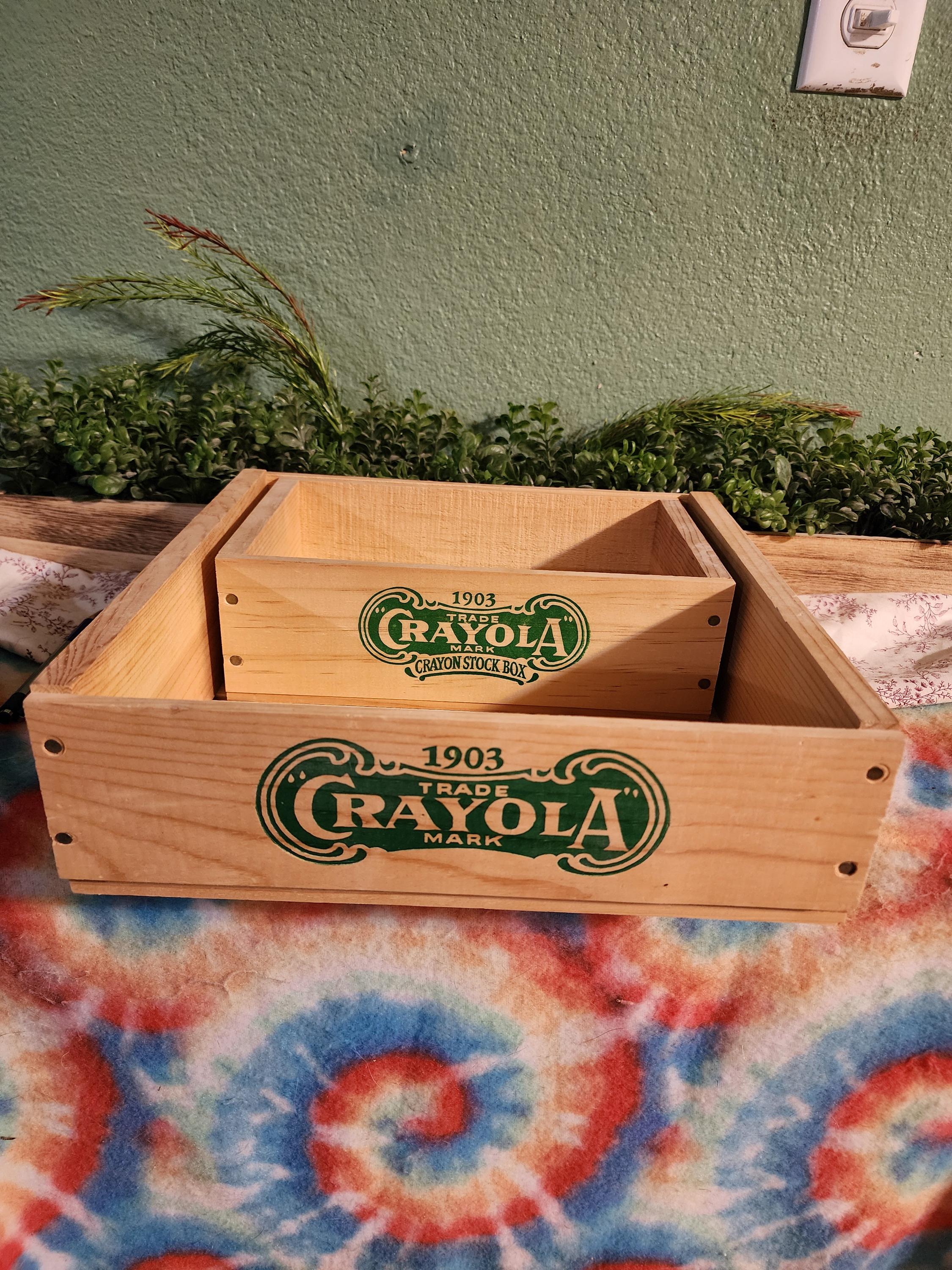 CRAYOLA WOODEN BOX Replica 1903 - Etsy