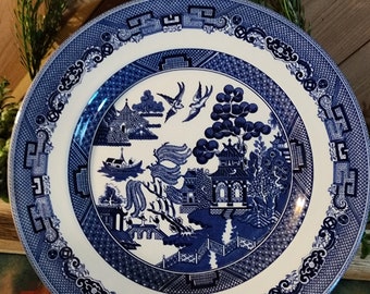 BLUE WILLOW Dinner Plate