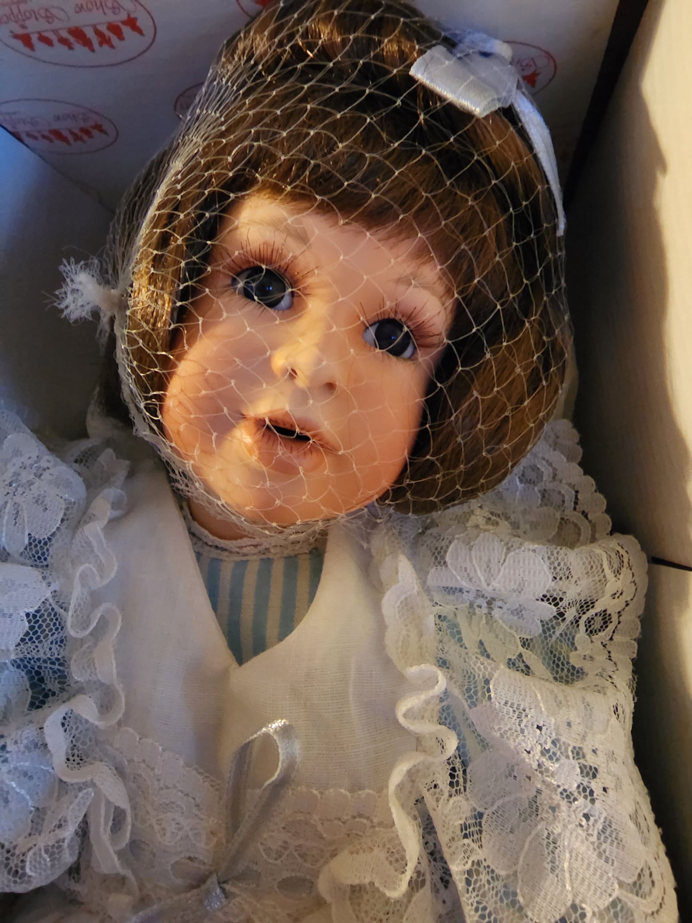 Vintage Ganz Cottage Collectibles Porcelain Doll 