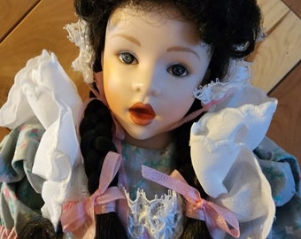 Vintage Helen Kish "Mary Mary Quite Contrary" Porcelain doll-