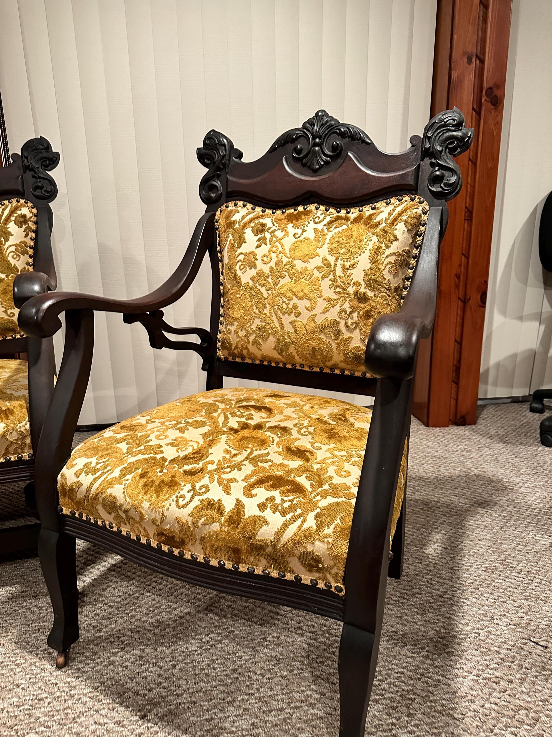 Antique 5 Piece Parlor Set by Sears and Roebuck Early 1900's Circa