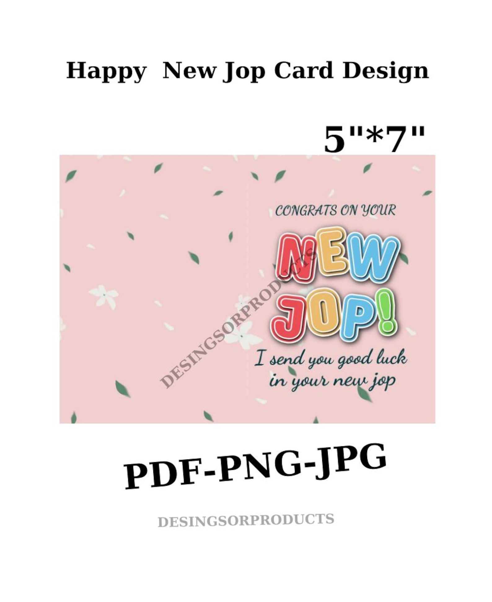 Congrats on the New Job Card, Card for Your New Job | Cute Greeting ...