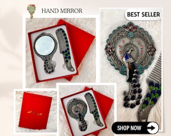 Makeup mirror, Girlfriend gift, Engagement gift, Bridesmaid proposal box, Pocket mirror, Vanity mirror, Round mirror, Hand mirror